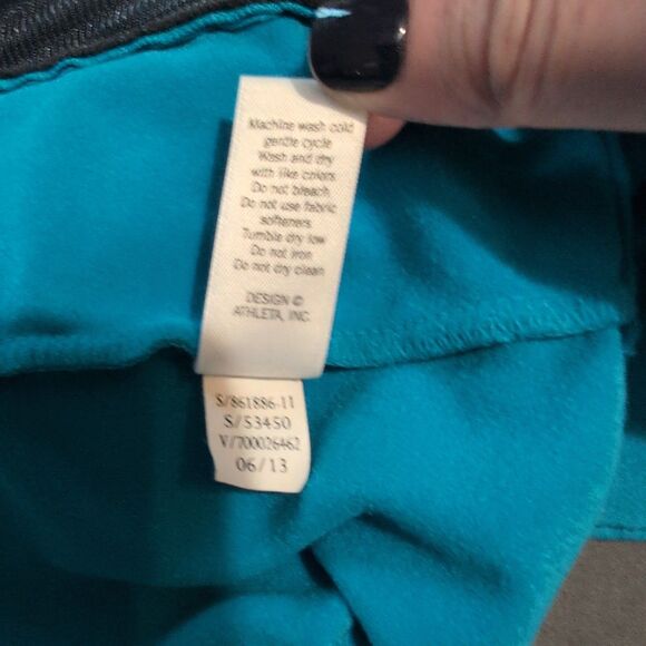 Athleta Half Mile Reflective Hoodie Women’s Small Blue Full Zip Running Jacket - Picture 9 of 11